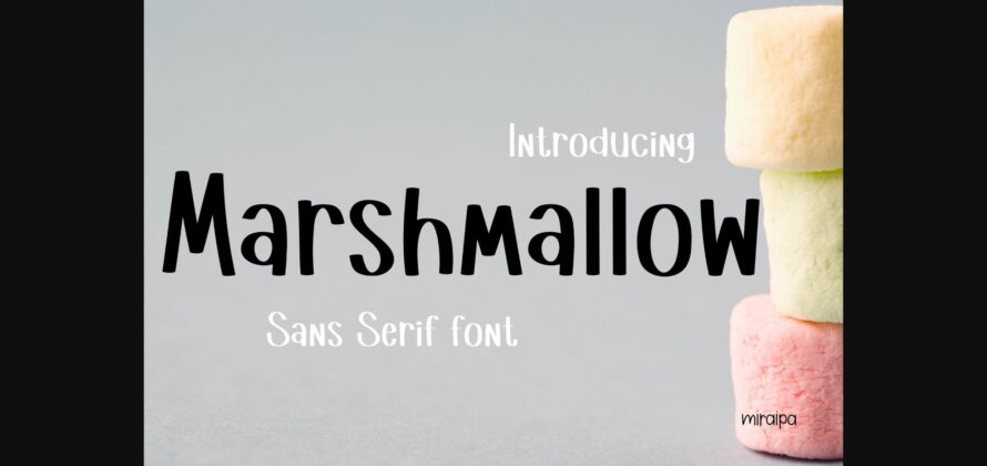 Marshmallow Font Poster 3
