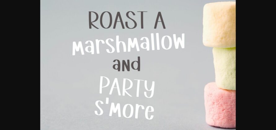 Marshmallow Font Poster 4
