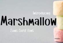 Marshmallow Font Poster 1