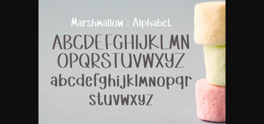 Marshmallow Font Poster 5