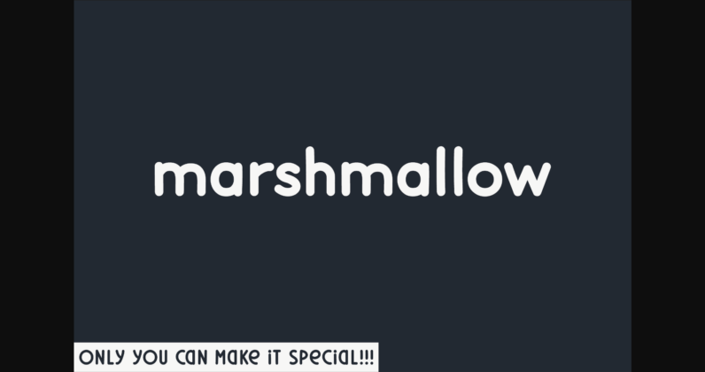 Marshmallow Font Poster 3