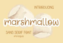 Marshmallow Font Poster 1