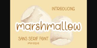 Marshmallow Font Poster 1