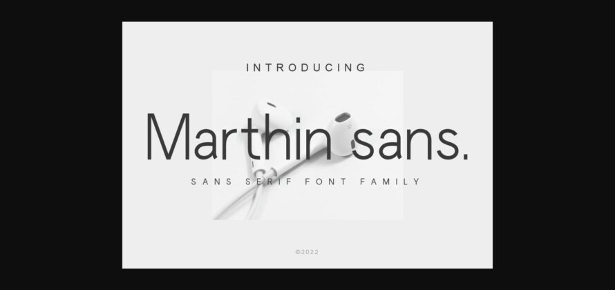 Marthin Sans Font Poster 3