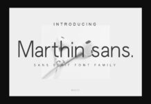 Marthin Sans Font Poster 1