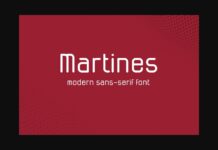 Martines Font Poster 1