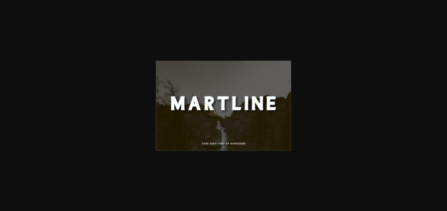 Martline Font Poster 3