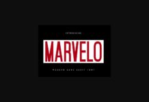 Marvelo Font Poster 1