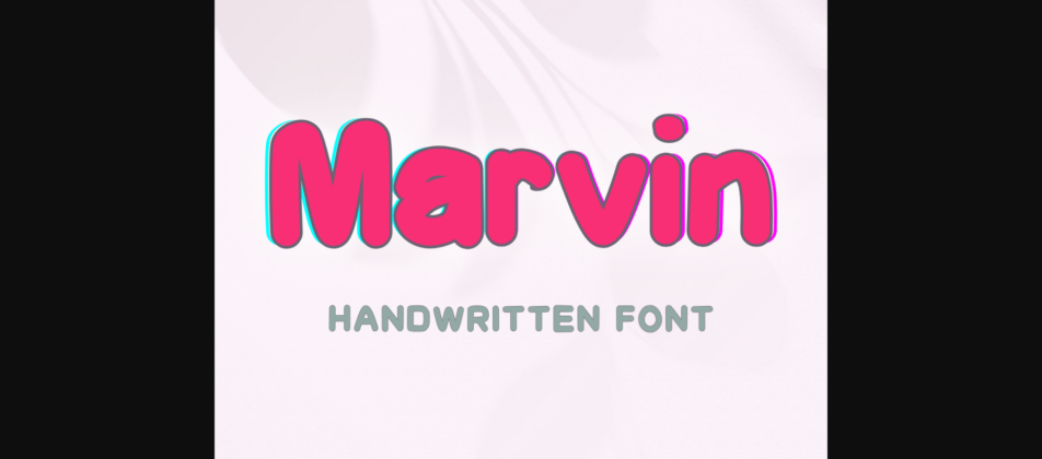 Marvin Font Poster 3