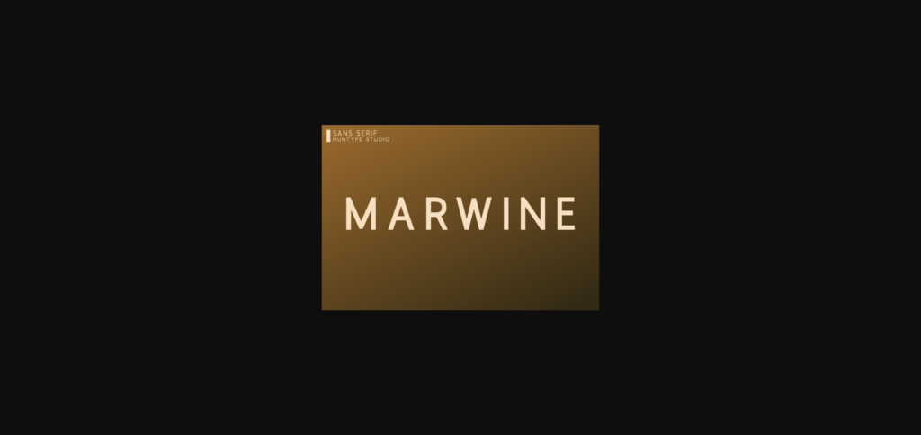 Marwine Font Poster 1