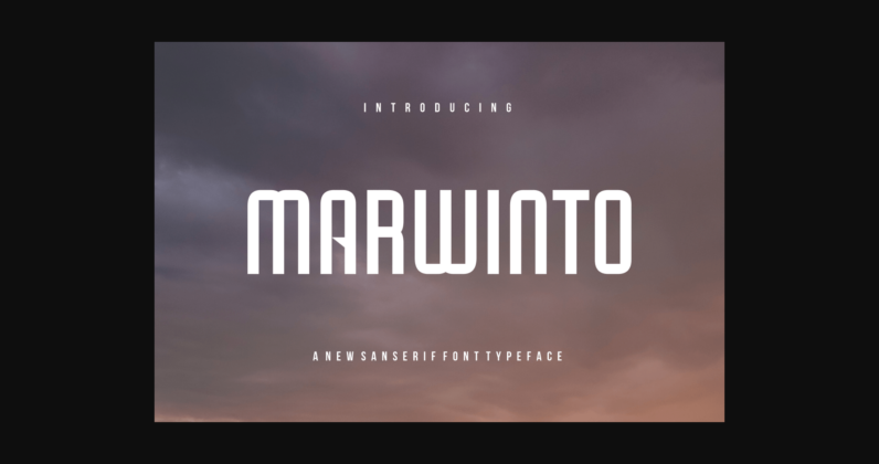 Marwinto Font Poster 3