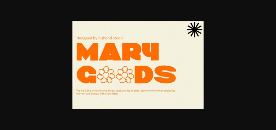 Mary Goods Font Poster 3
