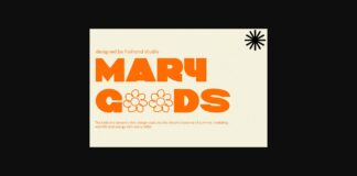 Mary Goods Font Poster 1