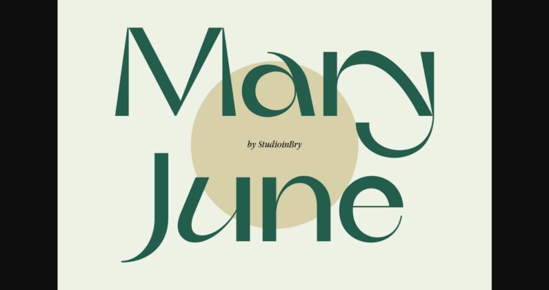 Mary June Font Poster 3
