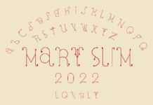 Mary Slim Font Poster 1