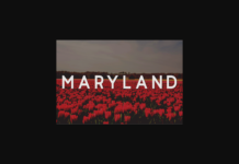 Maryland Font Poster 1
