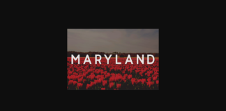 Maryland Font Poster 1