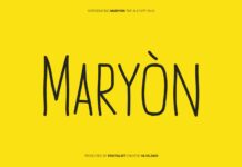 Maryon Font Poster 1