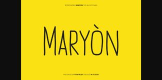 Maryon Font Poster 1