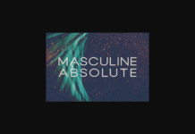 Masculine Absolute Font Poster 1