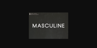 Masculine Font Poster 1