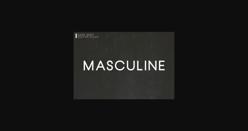 Masculine Font Poster 1