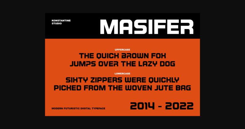 Masifer Font Poster 4