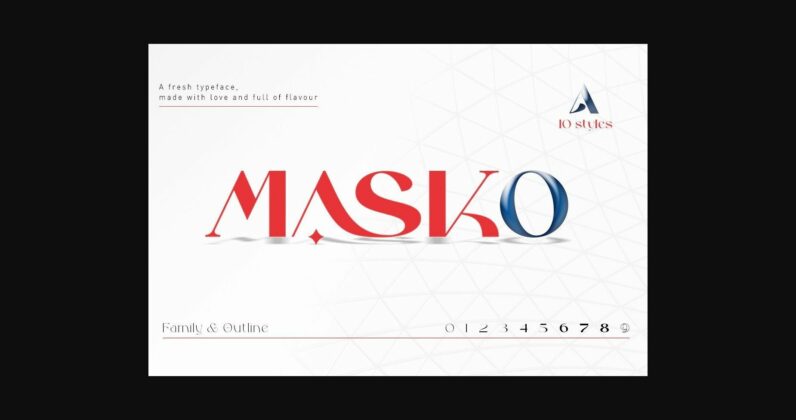 Masko Font Poster 3