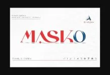 Masko Font Masko Font Poster 1