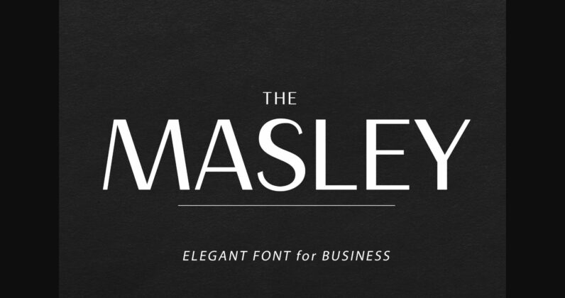 Masley Font Poster 3