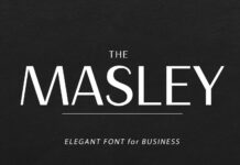 Masley Font Poster 1