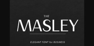 Masley Font Poster 1