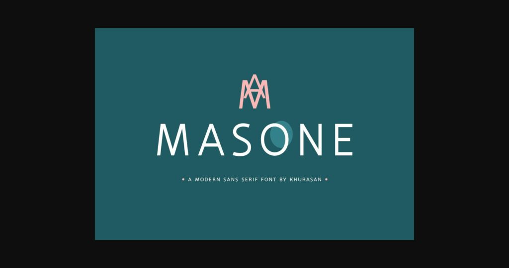 Masone Font Poster 3