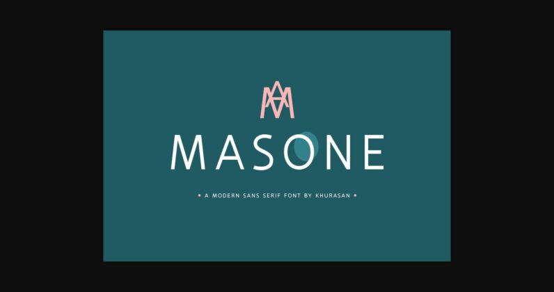 Masone Font Poster 3