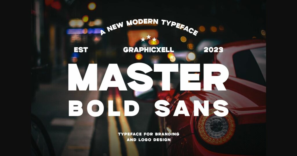 Master Bold Font Poster 1