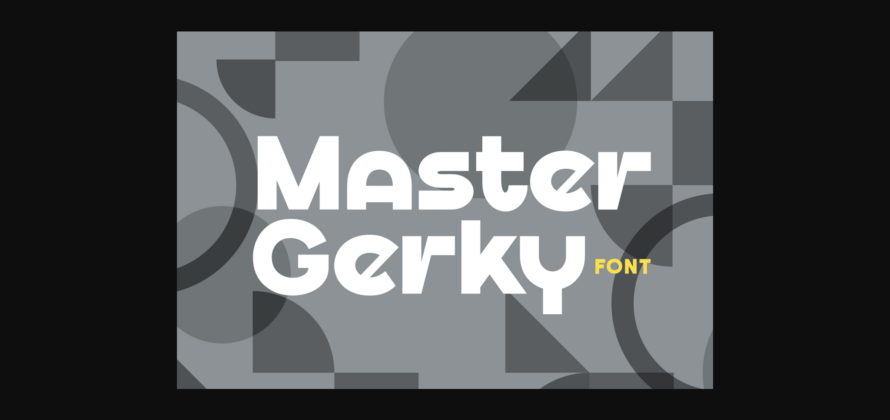 Master Gerky Font Poster 3