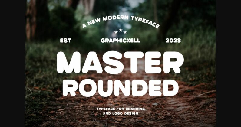 Master Rounded Font Poster 3