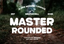 Master Rounded Font Poster 1