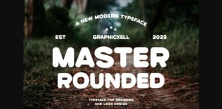 Master Rounded Font Poster 1