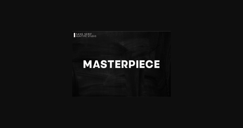 Masterpiece Font Poster 3