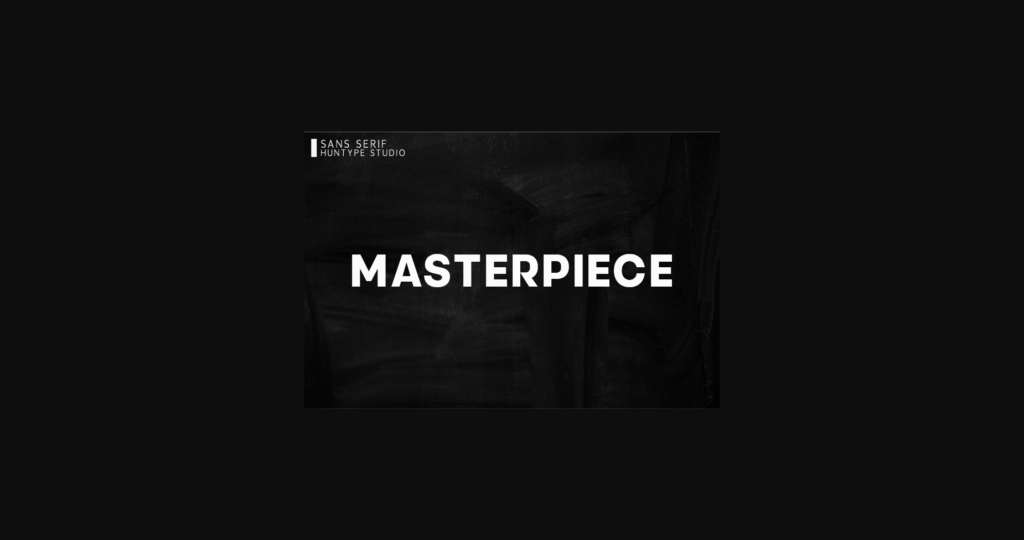 Masterpiece Font Poster 1