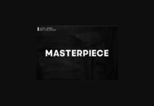 Masterpiece Font Poster 1