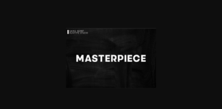 Masterpiece Font Poster 1