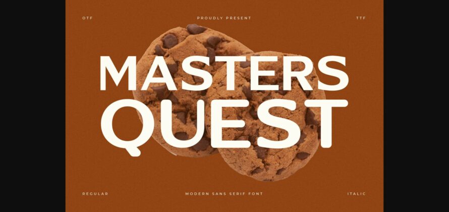 Masters Quest Font Poster 3
