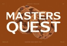 Masters Quest Font Poster 1