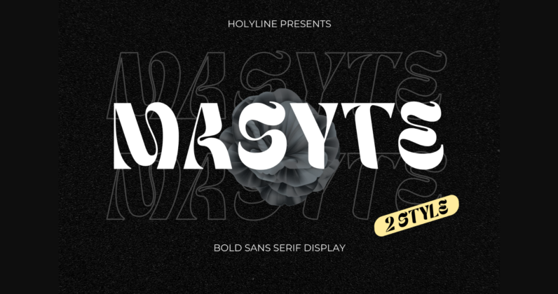 Masyte Font Poster 3