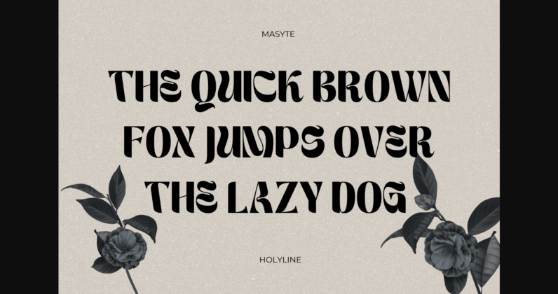 Masyte Font Poster 6