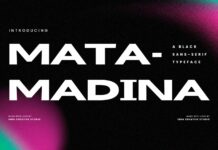 Matamadina Font Poster 1