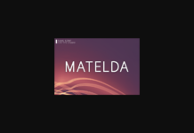 Matelda Font Poster 1