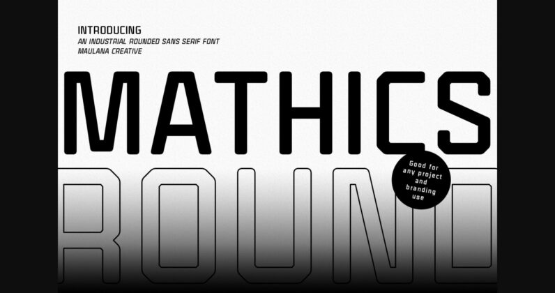 Mathics Round Font Poster 3